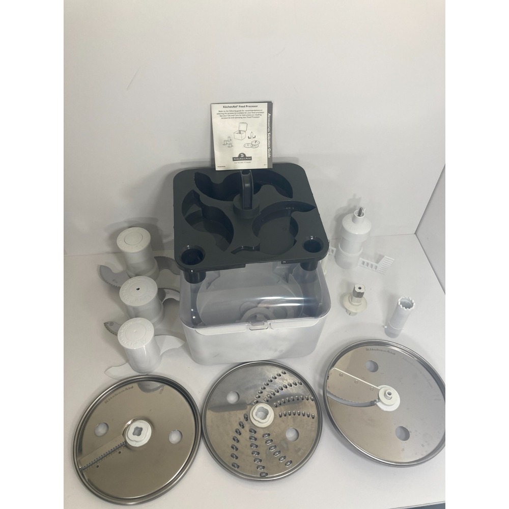 KitchenAid Food Processor Accessories Attachments Blades Disc W10424583A w/ Case
